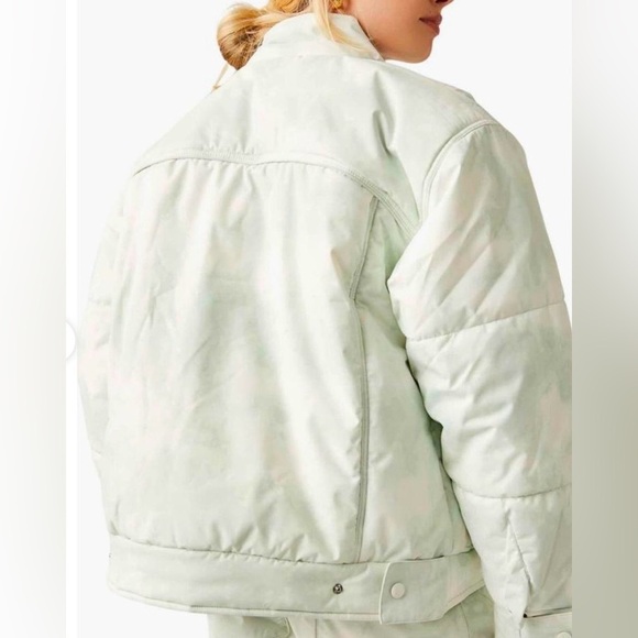 NEW, Free People FP Movement Bunny Slope Puffer Jacket Mint Color XL Oversized - Picture 5 of 8